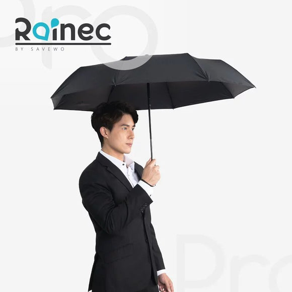 Rainec Pro 超潑水防回彈自動摺傘 (典雅黑) - UNWIRE STORE