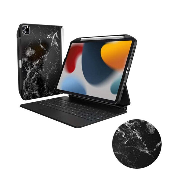 SwitchEasy CoverBuddy for iPad Pro 12.9 (2021) - Black Marble Pattern - UNWIRE STORE